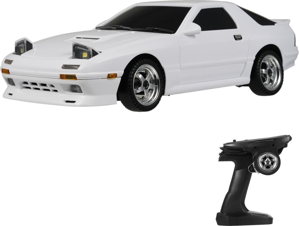 Ferngesteuertes Auto, 2,4 GHz, elektrisches Mini-Drift-Fahrzeugspielzeug mit Gyro, LED-Leuchten, Geschenke fuer Kinder, Jungen und Maedchen