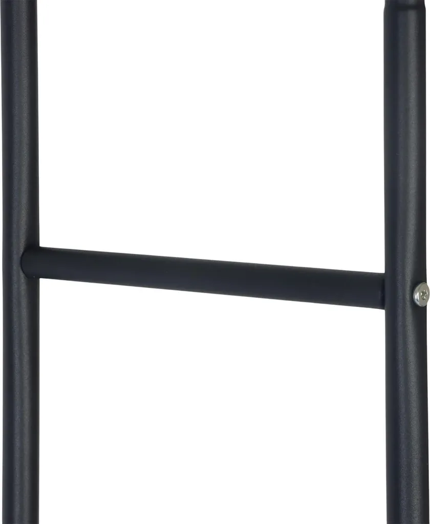 Armoire double en fer avec 2 tringles et étagères modulables - Noir - 6
