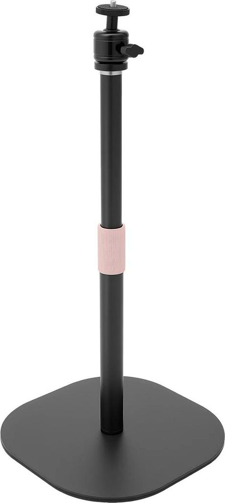 Beamer/Projektor Stativ - Bodenständer - Höhenverstellbar 65–120 cm - 360° Drehbar - 6,35 mm Gewinde - Traglast 3 kg - Standfuß 27×27 cm - S...