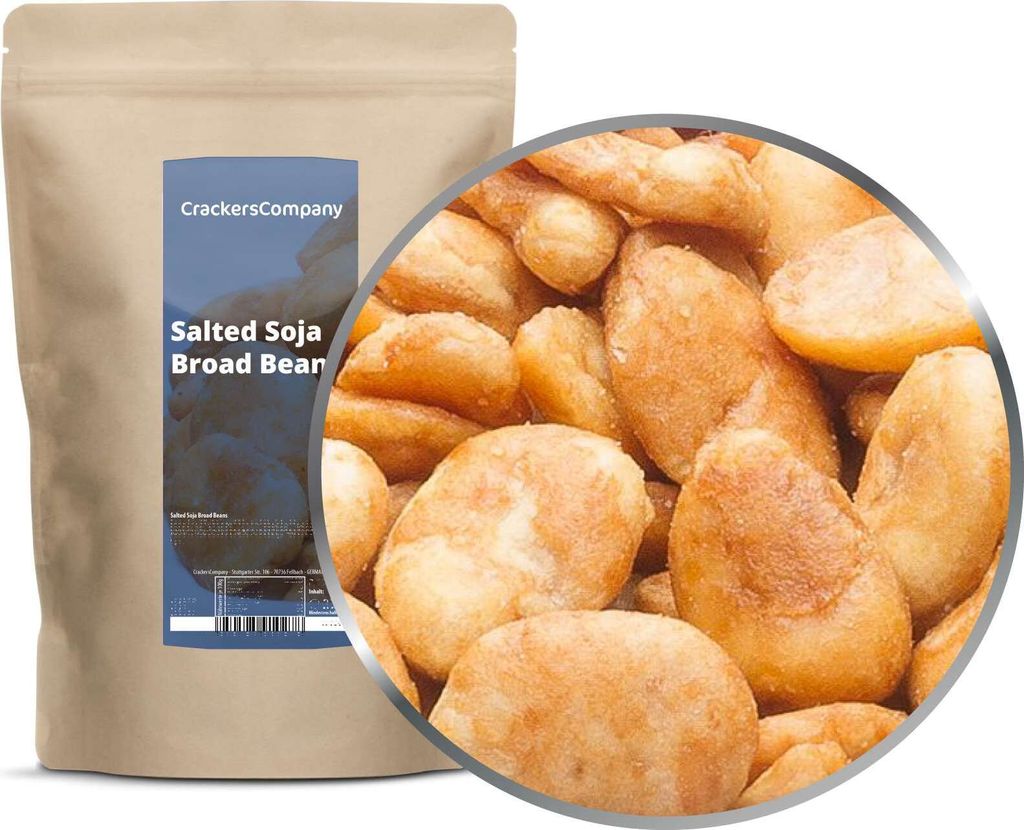 SALTED SOJA BROAD BEANS ZIP Beutel 400g