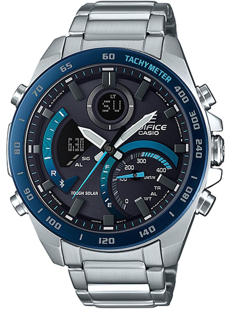 Zegarek męski Casio ECB-900DB-1BER srebrny Zdjęcie produktu 