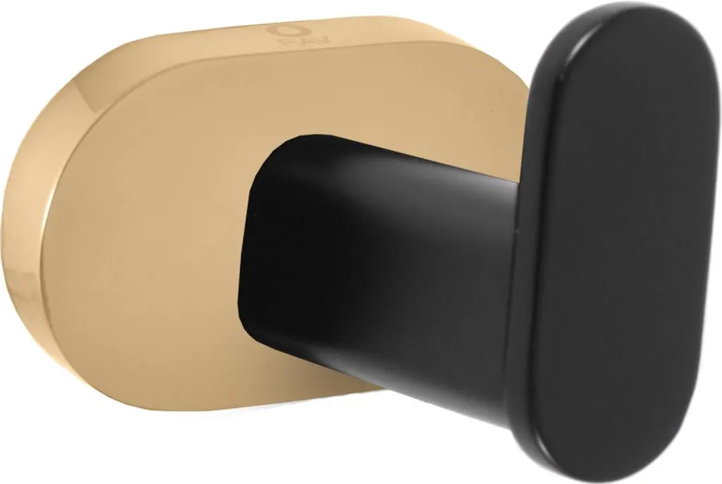 Gancio per Bagno Yukon YUA0100CMATZ RAV Slezák - Ottone Nero/Oro