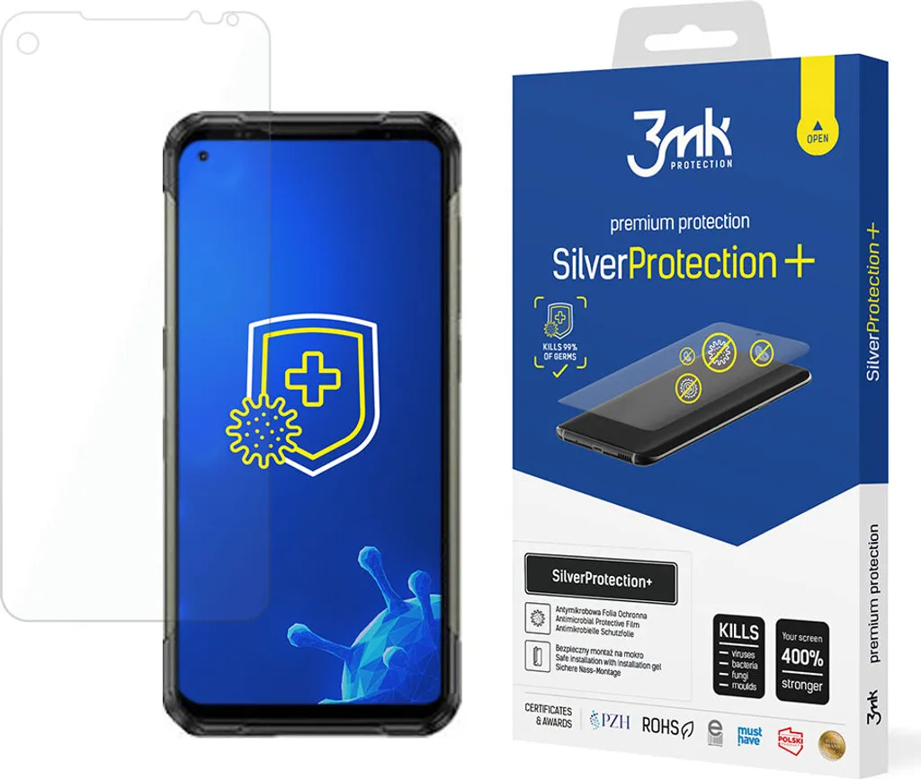 3Mk Silver Protection+ per Doogee S97 Pro: Pellicola Antimicrobica 3Mk