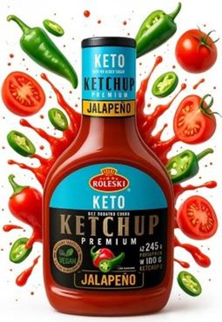 Roleski Ketchup Keto Siciliano 425 g Immagine del prodotto 