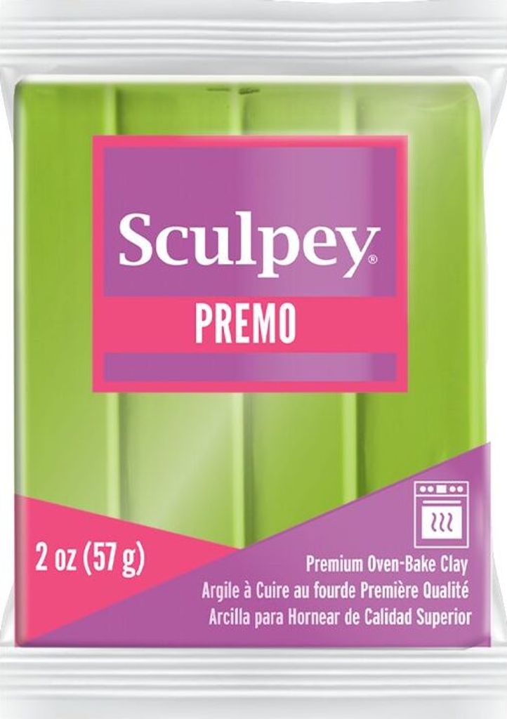 Sculpey PREMO hellgrün Perle - 1 Stück