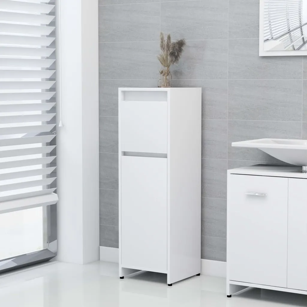 Maison Exclusive - Mobile da bagno bianco 30x30x95 cm Materiale ligneo