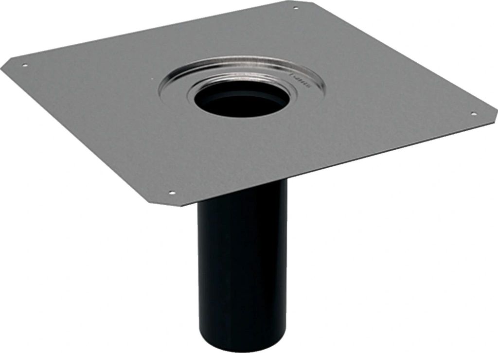Geberit GE Pluvia Dampfsperrenanschluss, 25L, d90, CrNi, Produktbild 