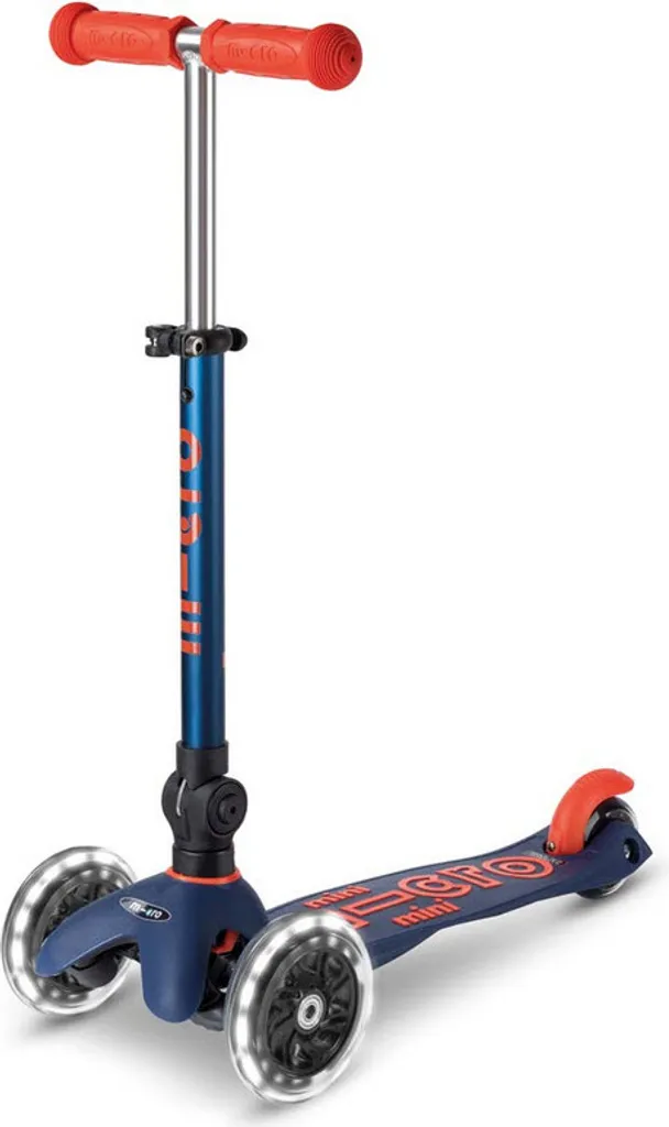 Trottinette Enfant Pliable Mini Micro Deluxe LED Marine Idéale Voyage