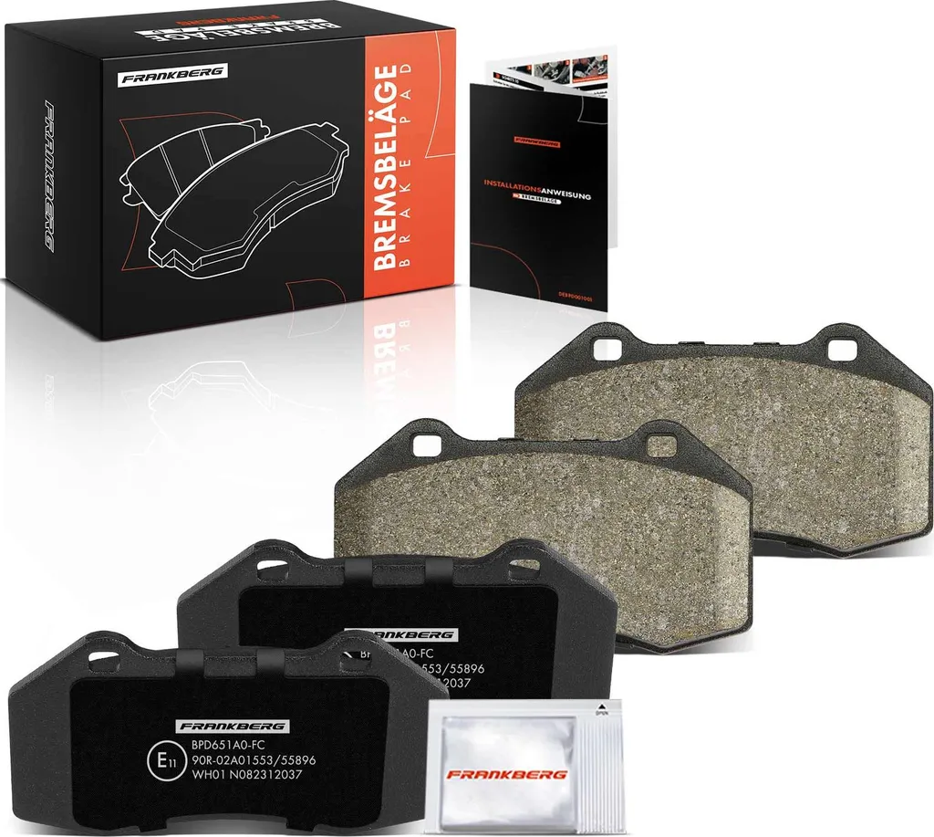 Jeu de 4 plaquettes de frein avant pour Renault Megane 3 et Volvo V70 II