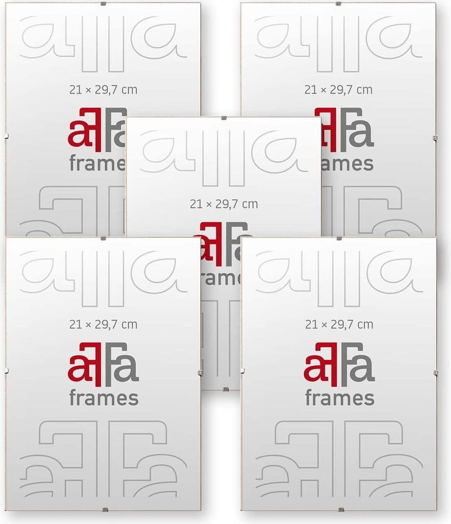 aFFa frames Rahmenloser Bilderhalter | Bilderrahmen | Acrylglas | mit Clips | für Fotos und Poster | Plakatrahmen | Cliprahmen | Posterrahmen |Ple...