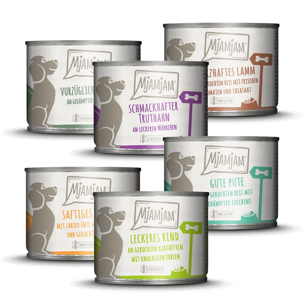 Alimentation Chien MjAM Mix Pack II 200g - Riche en Viande sans Grain