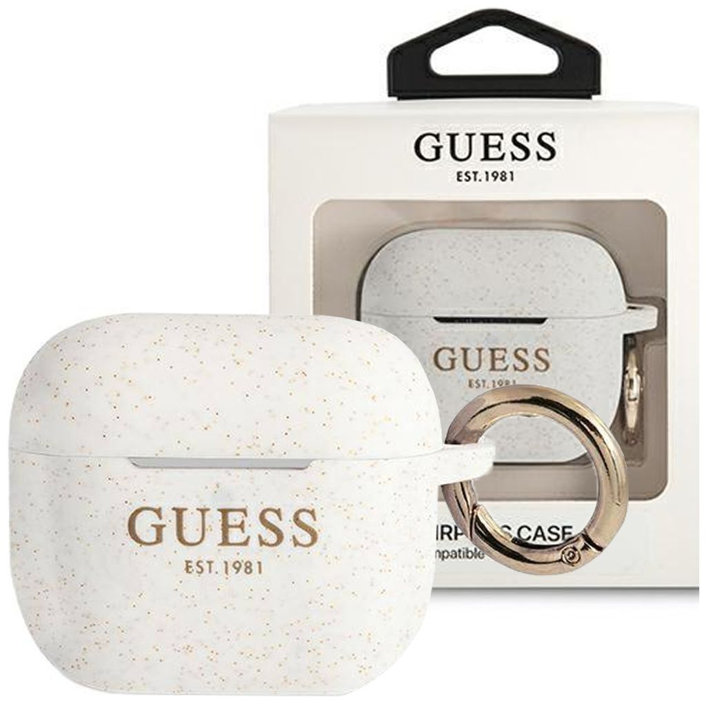 Guess Gua3Sggeh Airpods 3 Abdeckung Biały/Weiss Silikon Produktbild 