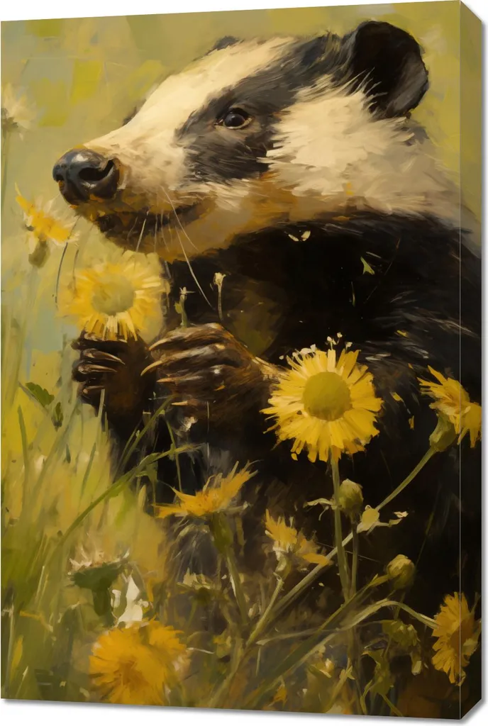 Arredo Natura: Quadro Tasso nel Prato 60x90 Moderno per Soggiorno