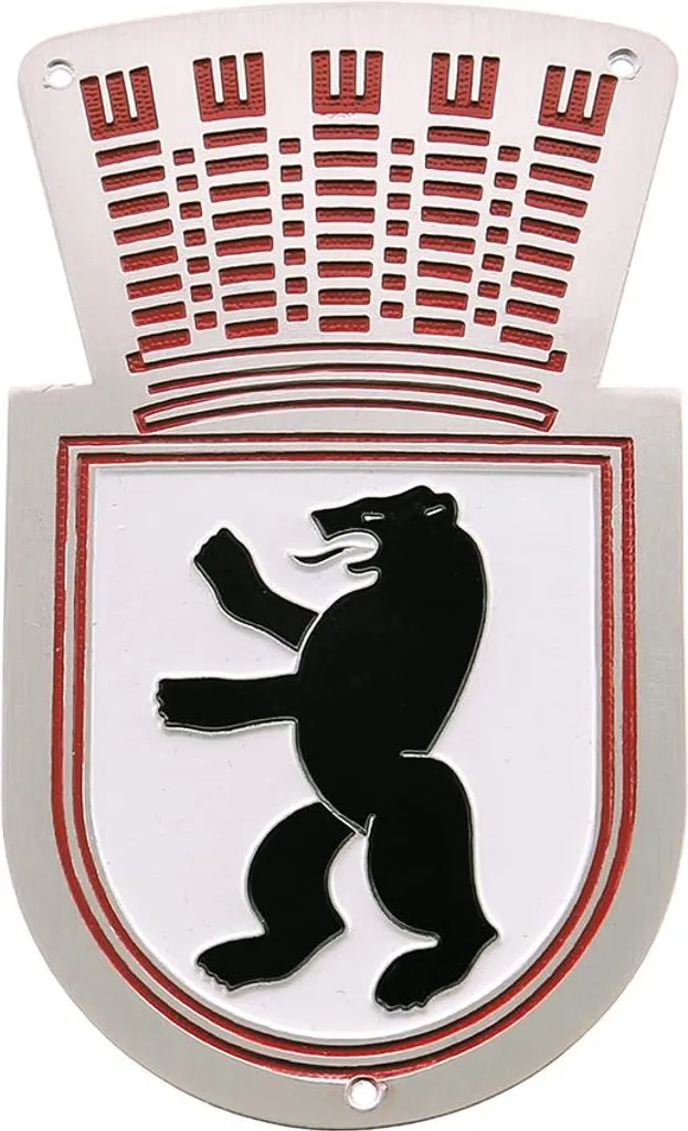 Stemma Araldico Orso IWL Berlin SR59 - Alluminio Original Look