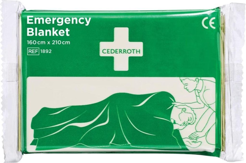 CEDERROTH Rettungsdecke 1.600 x 2.100 mm silber / gold