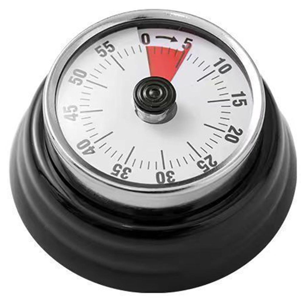 Mechanischer Küchentimer mit Magnetverschluss, 60-Minuten-Countdown-Timer, keine Batterien erforderlich, einfache Aufbewahrung, Kühlschrankmagnet