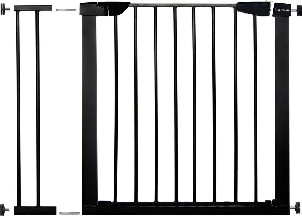 Barrière de sécurité bébé pour escaliers 75-96 cm avec extension 14 cm