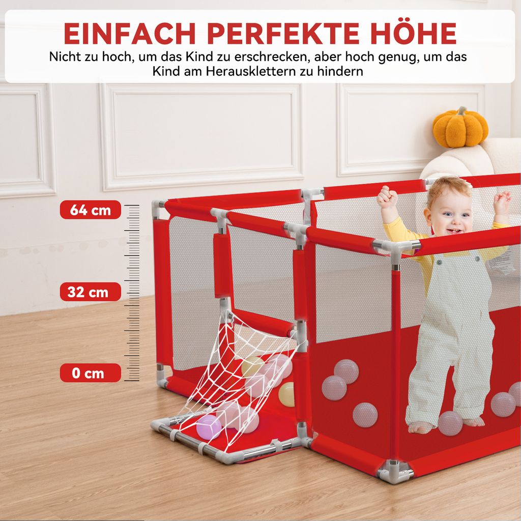 CAMTOA Detská ohrádka 180 x 122 cm Detská ohrádka s Obrázok produktu 5