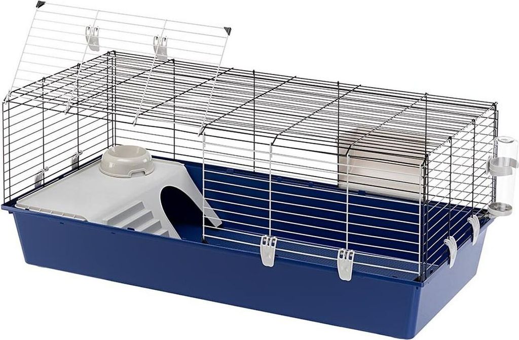 Ferplast Rabbit 120, Klietka, Zajac, Modrá, Kov, Plast, 1 Obrázok produktu 