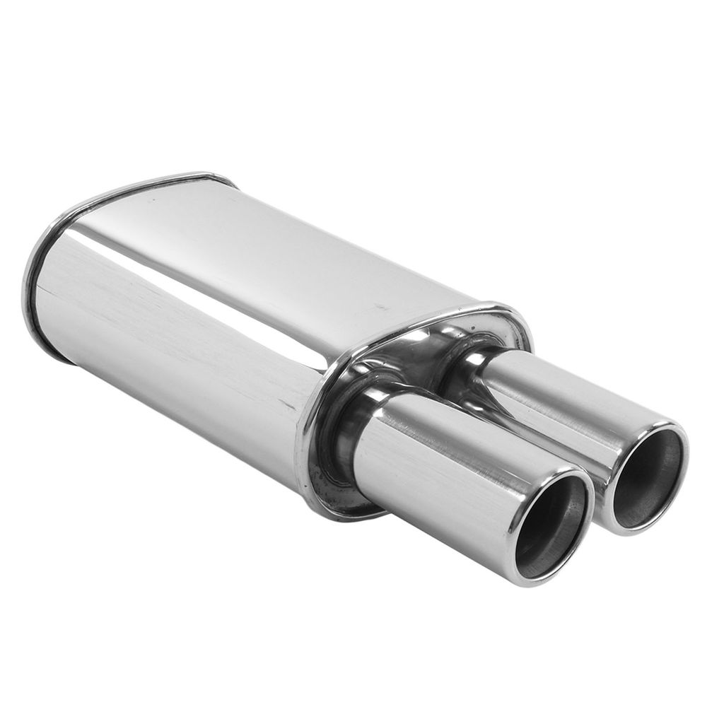 Auto-Auspuff-Schalldämpfer-Rohr,Auto-Auspuff-Schalldämpfer-Spitze,Doppel-Ausgang Auspuff-Schalldämpfer-Rohr,Dual-Schalldämpfer-Spitze,Twin-Scha...