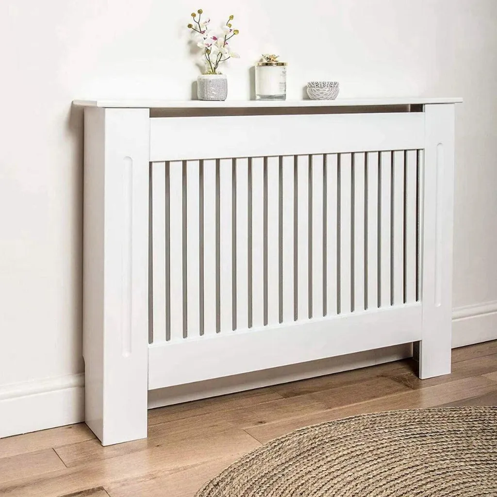 Copritermosifone Elegante Grigio 111x92cm MDF | Design Grandiose - 3