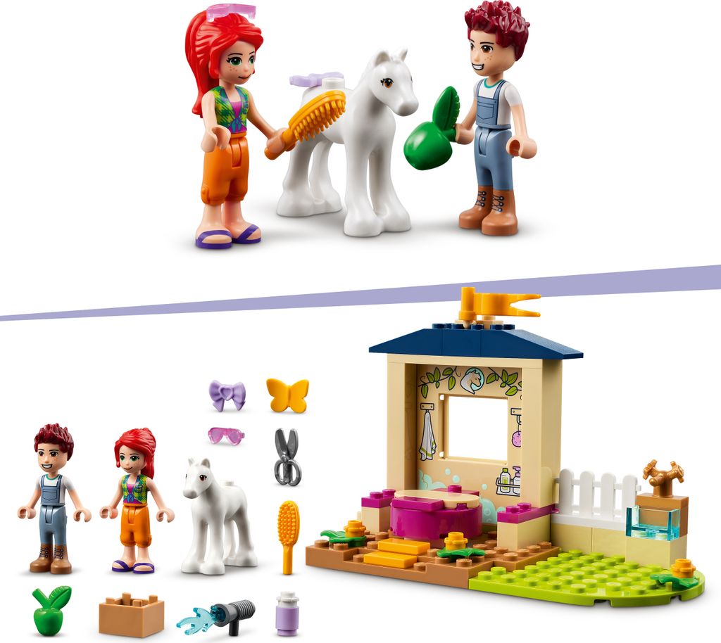LEGO 41696 Friends Ponypflege, Pferdestall mit Pferd-Figur Produktbild 4