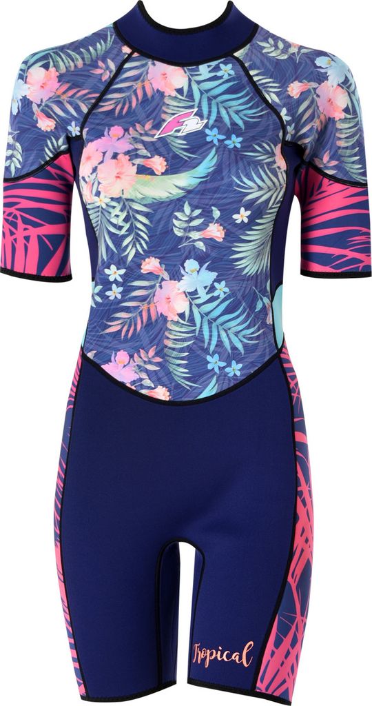 F2 Damen Neopren Anzug Kurz Tropical Shorty 2,5 mm XS Multicolor 2024/25