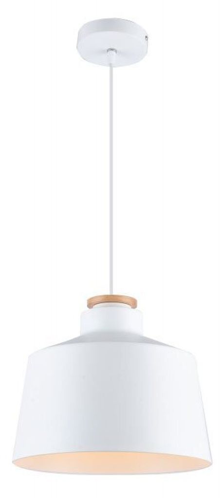 GTV - Pendelleuchte Deckenleuchte MARGUS, AC220-240V, 50/60Hz, 1*E27, IP20, DURCHM. 30 CM, einzeln, weiß