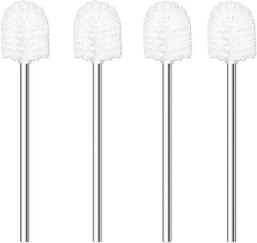 Grattoir WC ergonomique en inox blanc haute qualité lot de 4 pièces