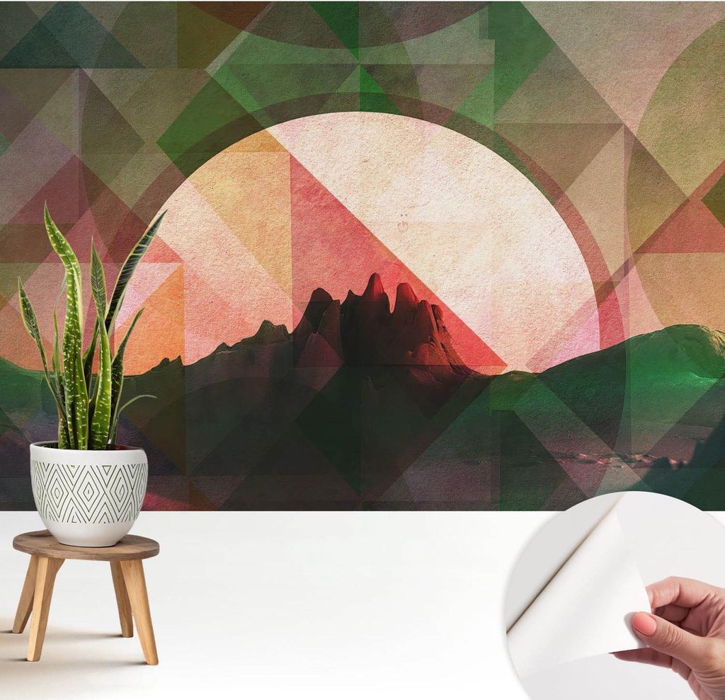 Fototapete selbstklebend - 208x146 cm - Tapete - Wandtapete - Wandbilder - Klebefolie - Dekofolie - Tapete Folie - Wand - Dekoration - Wohnzimmer -...