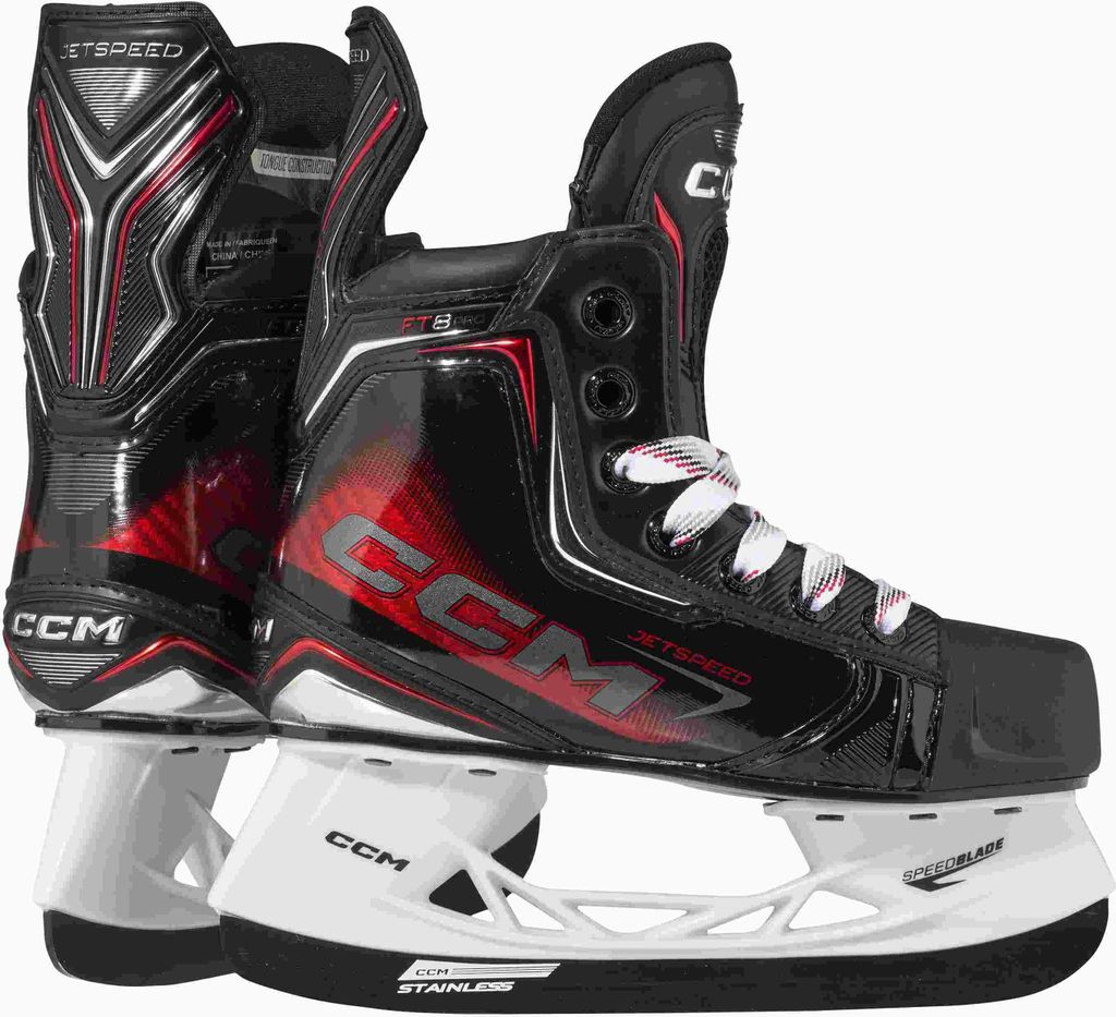 CCM Jetspeed FT8 Pro Schlittschuhe Bambini, Weite :R = Regular, Größe:YT 11.5 = 30
