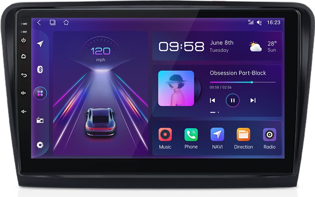 carplay 4GSIM 6+128G Per Skoda Superb II 3T4 3T5 2008-2013 Immagine del prodotto 