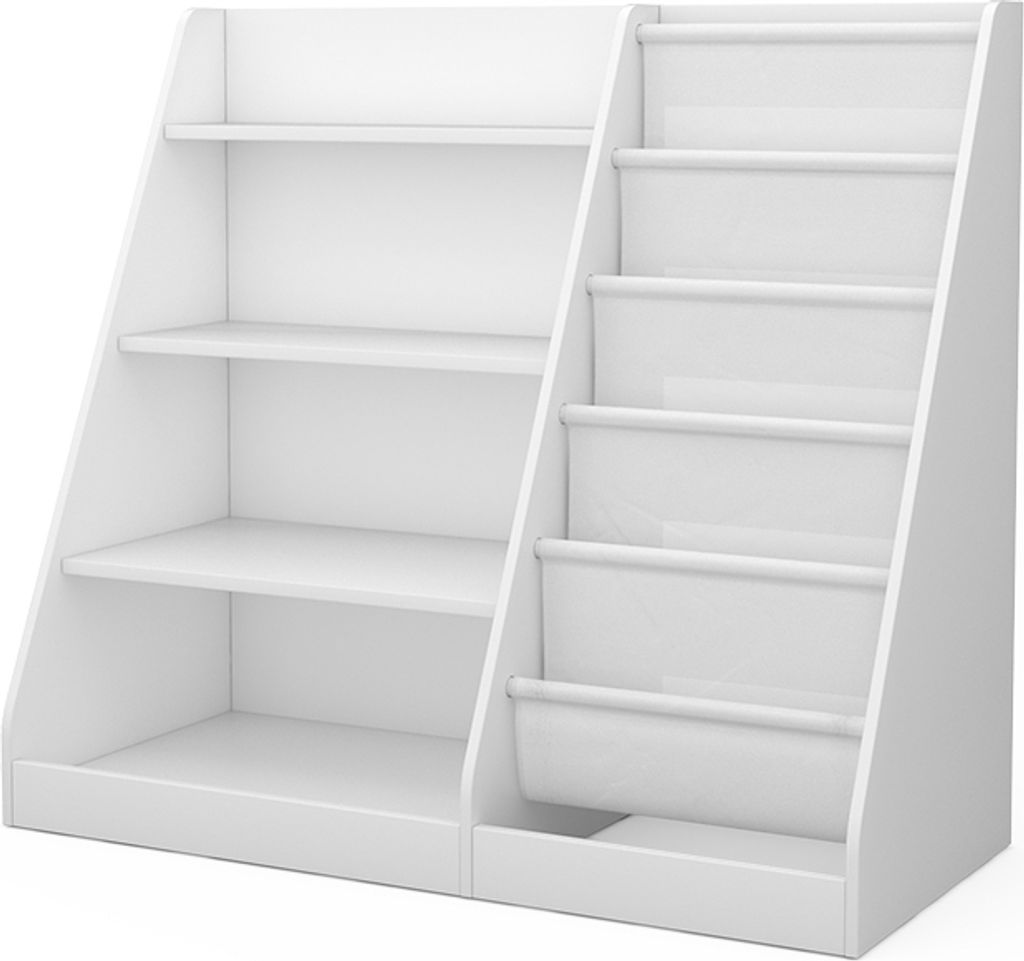 Kinderregal Vicco Conny Weiß 90 x 80.5 cm mit großen Ablagen, Model 49330