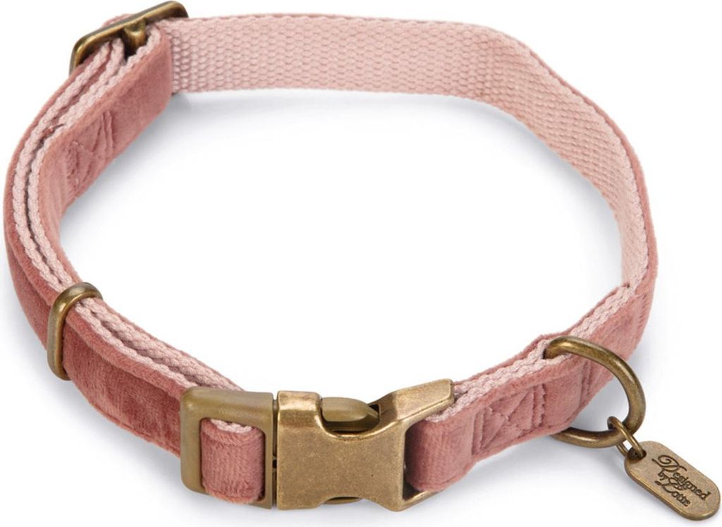 Designed by Lotte Velura - Collier pour chien - velours - Image du produit 