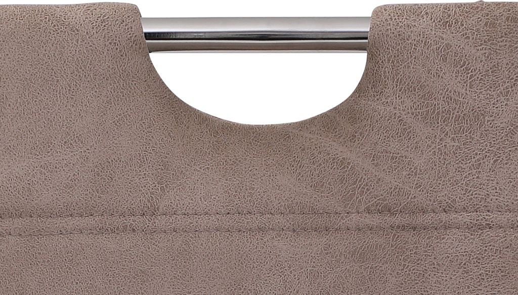 2er Set Barhocker Miranda - Microfaser Beige -  Produktbild 4