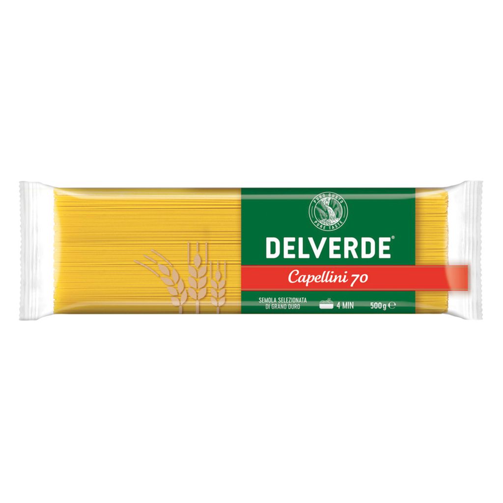 Delverde Capellini 70 spaghetti sottili di semola di grano Immagine del prodotto 