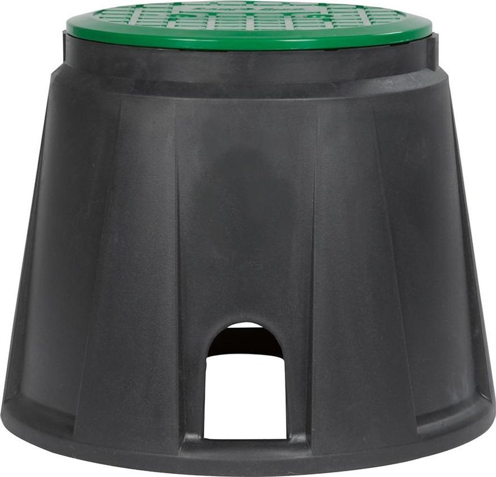 Rainbird Ventilbox rund, vormontiert, für 1 Magnetventil zur Gartenbewässerung