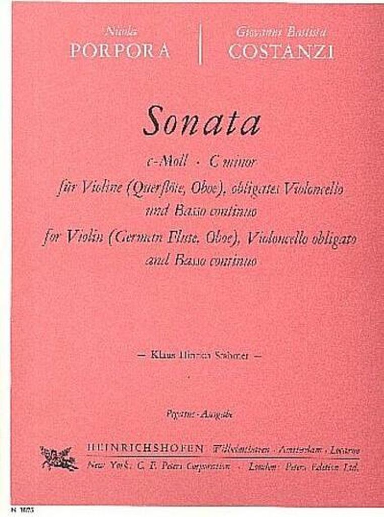 Sonata c-Mollfür Violine, obligates Violoncello und Bc