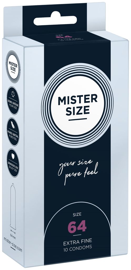 Mister Size - Préservatifs Taille Xxl 64 Mm (10 Unités) Image du produit 