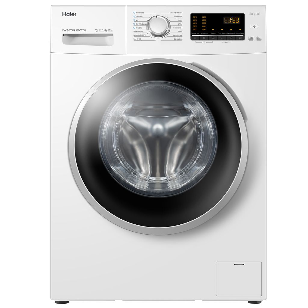 Haier Frontlader Waschmaschine 8 kg Fassungsvermögen Produktbild 