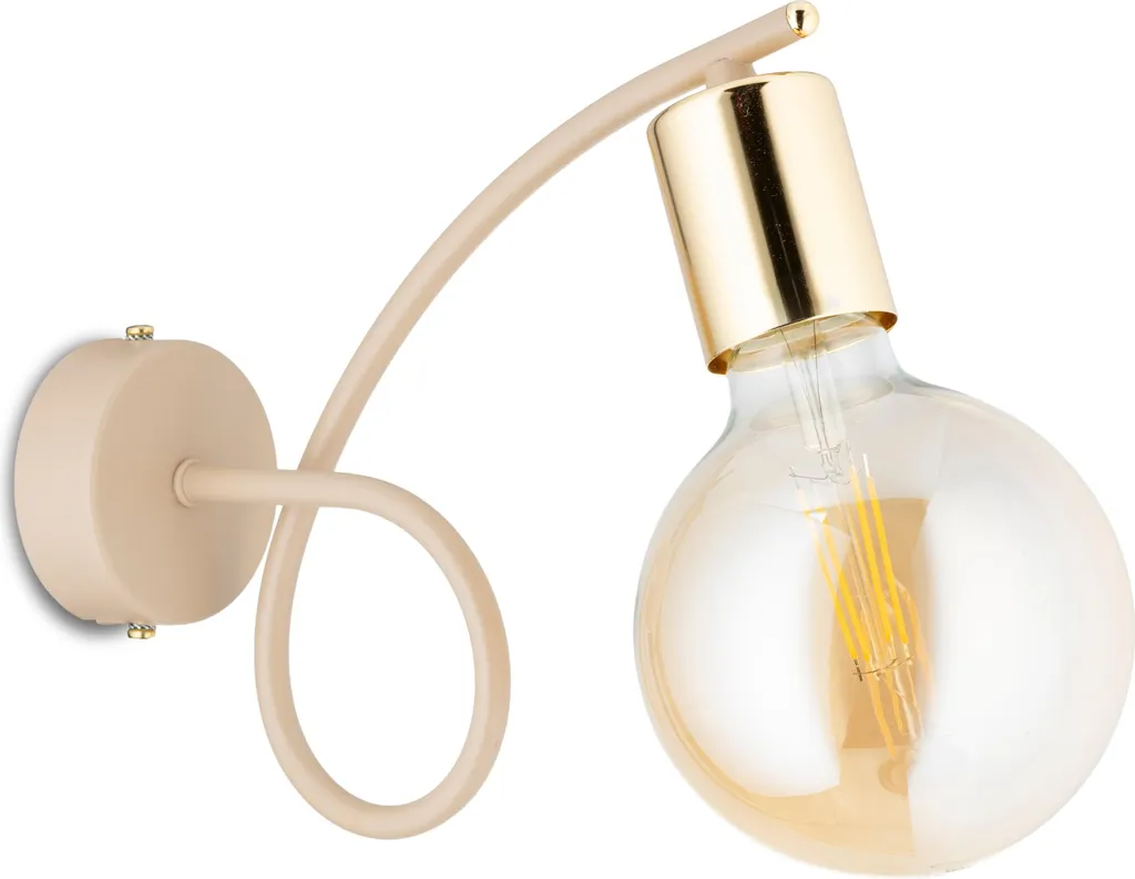 Applique Murale E27 Beige Kango : Finis les Éclairages Trop Ternis et Sombre
