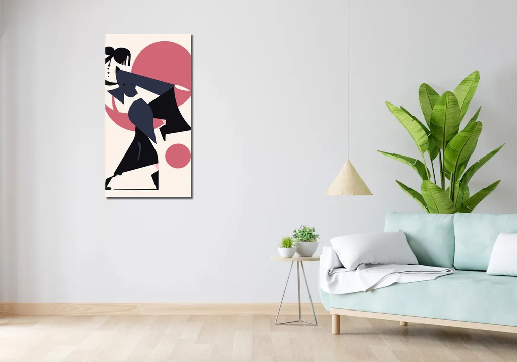 Tableau Image 50 x 100 cm D'un pas fier - Toile décorative verticale - 2