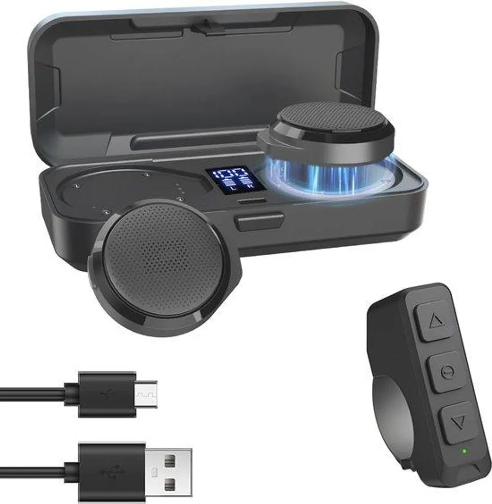 Intercom Bluetooth moto : fini les fils avec télécommande et dock de charge