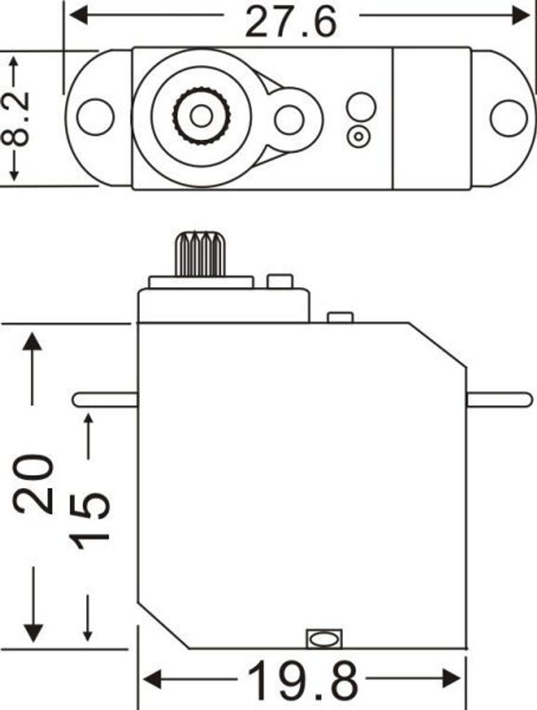 MASTER Digital Servo S706 MG - 0,7Kg