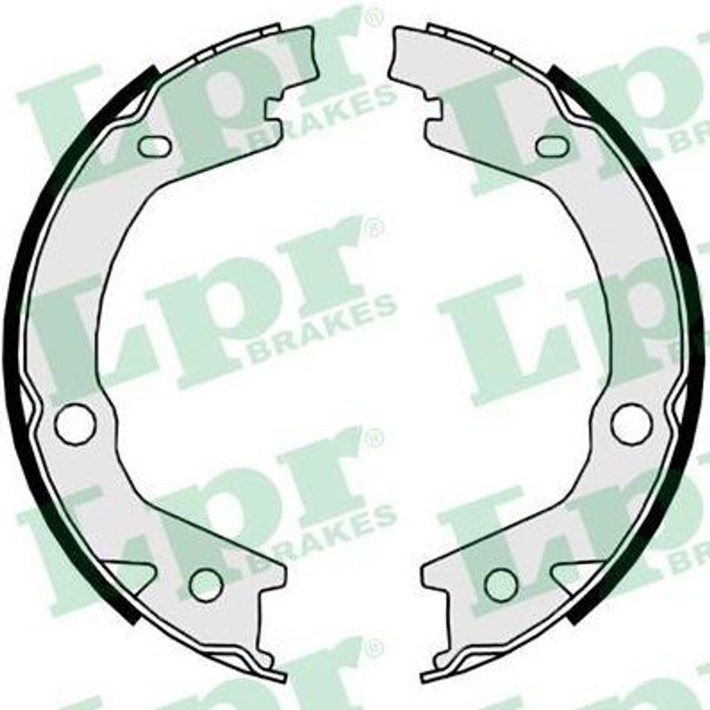 LPR 09800 Bremsbackensatz, Feststellbremse OE 5827817300 kompatibel mit Sportage, Optima, Magentis, Tucson, Sonata, Matrix, Elantra