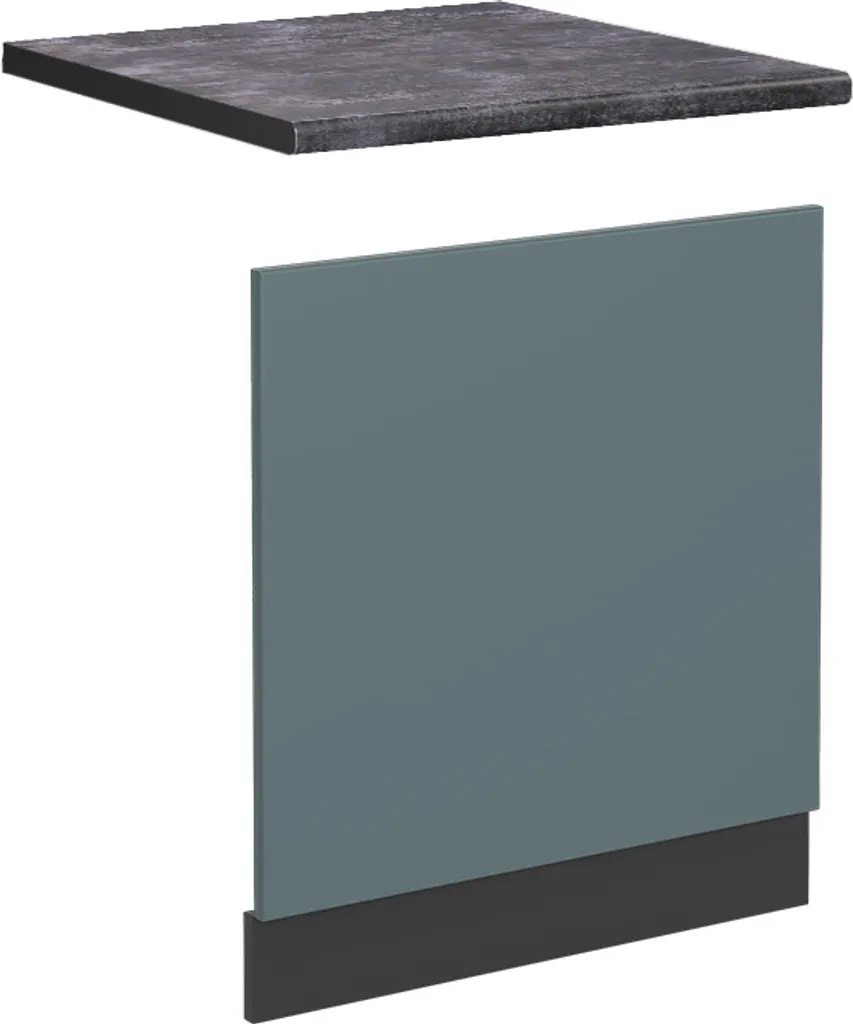 Pannello Vicco R-Line 60 cm Grigio-blu Antracite Design Cucina