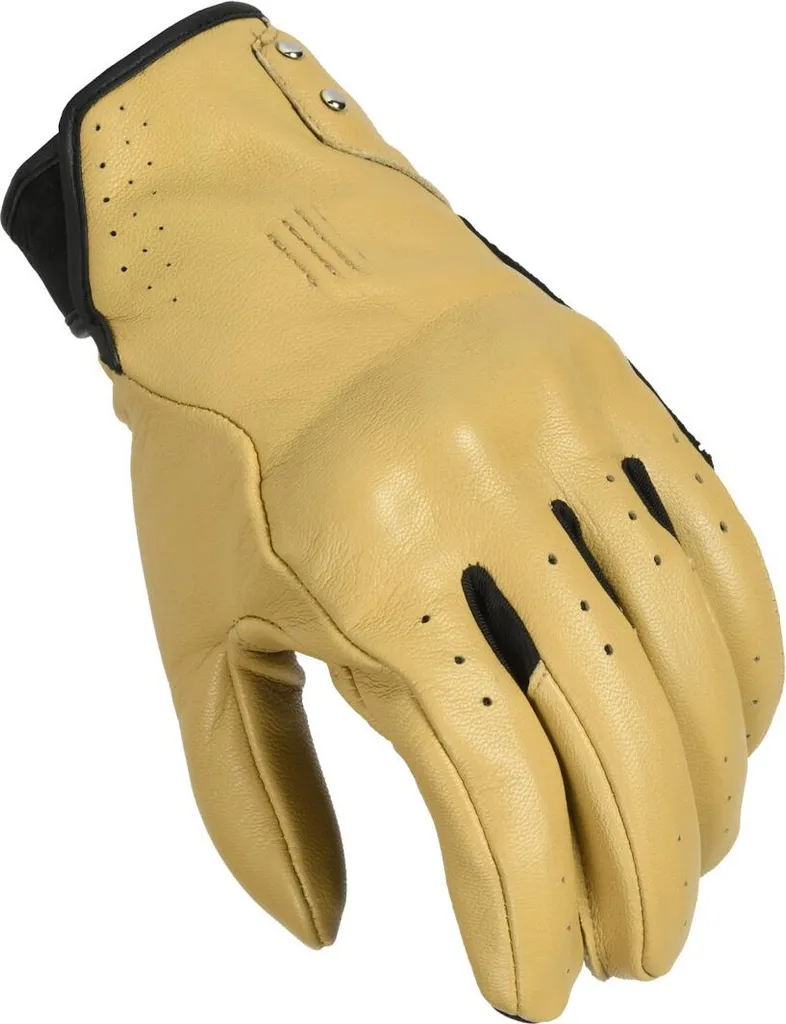 Gants Macna femme respirants en cuir perforé rouge sable taille L