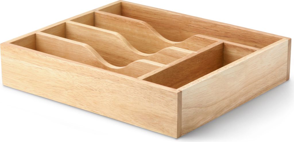 CONTINENTA Besteckkasten, Gummibaum 35x30x7 cm 30741 Produktbild 