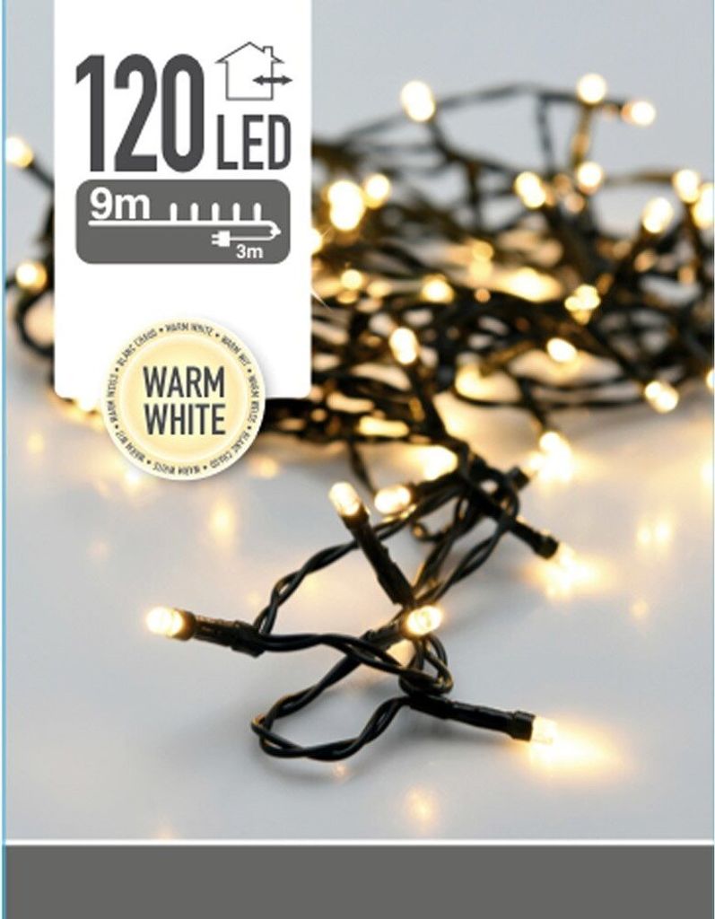 LED mini svetelná reťaz číra žiarovka, zelený kábel 9m 120 Obrázok produktu