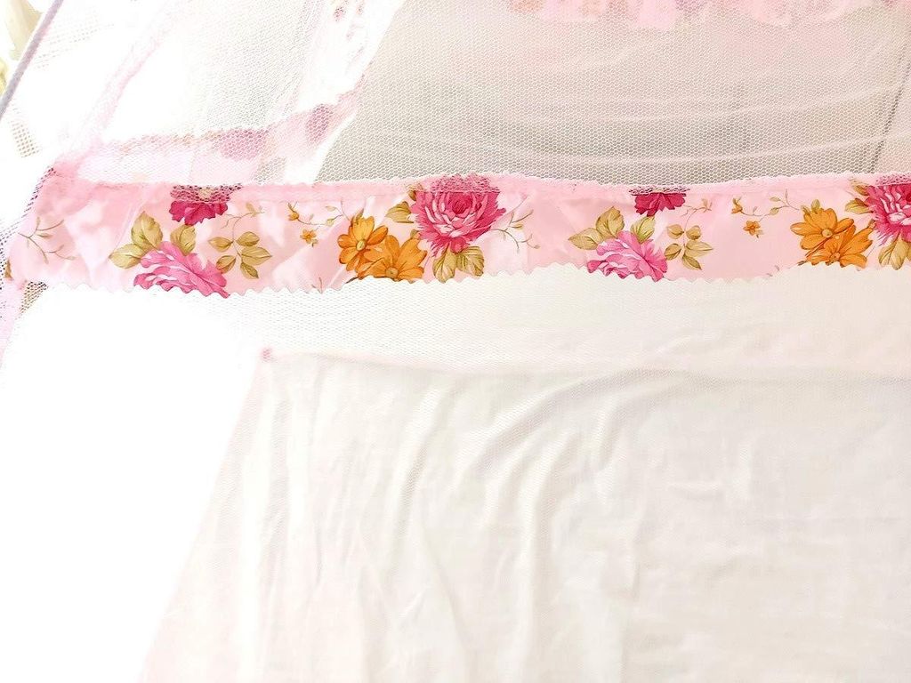 Zusammenklappbares tragbares Moskitonetz für Kinder - Bett Insektenschutz - Wiege Rosa